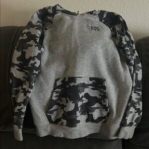 DKNY Gray Camouflage Kids Hoodie